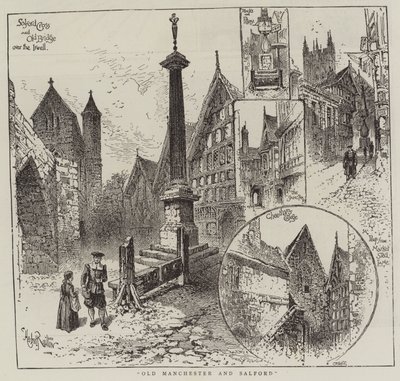 古いマンチェスターとサルフォード 作： Herbert Railton